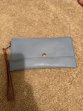 Jill’s homestead  Light Blue Wristlet Clutch Wallet